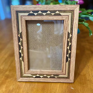 กรอบรูปไม้แบบสั่งทำสำหรับตกแต่งผนังกรอบรูปไม้แบบชนบทกรอบรูปสีน้ำตาลในสวน - Product Image 1