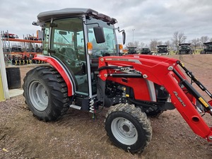 Tractor Agrícola Massey Ferguson Rojo 4x4 con Cargador Frontal, Máquina Agrícola Multifuncional con Motor de 50HP Automático - Product Image 3