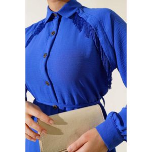Borla Frontal Detallada 2 Piezas Conjunto Azul - Product Image 4