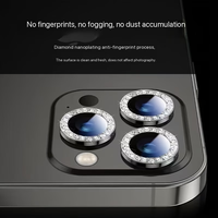Protection d'objectif Sparkle Diamond - Cache-objectif en strass avec effet scintillant, logo personnalisé OEM/ODM pour accessoires de téléphone