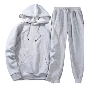 Conjunto de chándal de 2 piezas, chándales para hombre, chándal para correr, chándal atlético con cremallera, Sudadera con capucha y pantalón de chándal - Product Image 4
