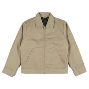 Chaqueta Cortavientos para Hombre, Tejido Personalizado, Cierre de Cremallera, Bordado Frontal, 100% Algodón Ecológico - Product Image 4