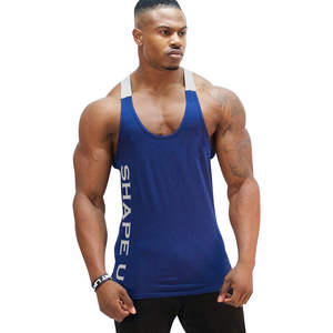 Vente en gros t-shirt sans manches 2020 personnalisé, débardeur Stringer, Bodybuilding, gilet d'extérieur pour hommes - Product Image 6