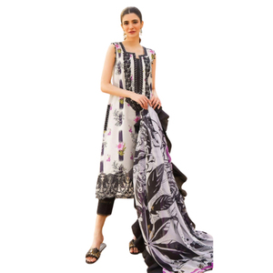 2025 Indian & Pakistani Clothing Shalwar Kameez Dress Women With <b>Shawl</b> Floral Pattern Solid Color Casual Dresses From Pakistan - Product Image 2
