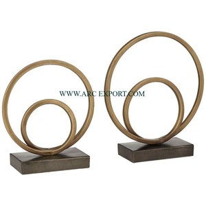 Escultura de forma redonda llamativa única, Arte Creativo moderno, decoración del hogar, esculturas de acentos de mesa a precio mayorista - Product Image 3