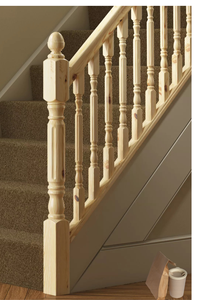 Factory Direct Solid Wood Stair Newel Cap Acorn Design 156mm Height Premium Staircase Post Decoration Part - Product Image 4