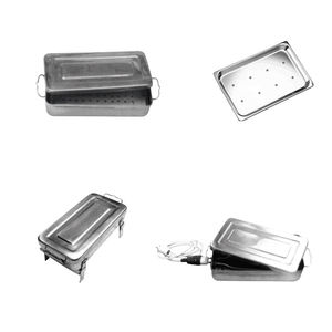 Caldera para Instrumentos, Tamaño 180 x 80 x 40 mm, Bandeja Perforada, Tamaño 180 x 80 x 40 mm, Caldera para Instrumentos con Soporte - Product Image 1