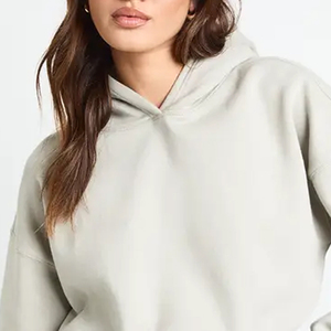 Sudadera Corta para Mujer, Diseño de Moda, Sudadera Básica de Forro Polar con Diseño de Logotipo Personalizable para Compradores al por Mayor, Precio de Fábrica 2026 - Product Image 2