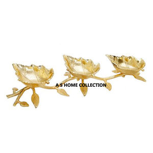 Jolie feuille décorative design doré fantaisie mini taille magnifique bol à noix lot de 3 - Product Image 1