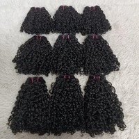 Paquets de cheveux doublement étirés Pixie Curl 10-30 pouces paquets de tissage de cheveux de trame vietnamiens Extensions de paquets de cheveux humains bouclés Pissy