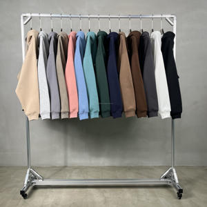 เสื้อฮู้ดดี้โอเวอร์ไซส์แบบซิปเต็มตัวสำหรับผู้ชายและผู้หญิง ผลิตแบบ ODM/OEM ขายส่ง สไตล์ซันเฟด  รับสกรีนโลโก้ตามแบบ - Product Image 2