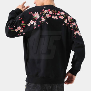 Venta caliente sudaderas Slim Fit bordado sudaderas cómodo algodón mezclado pulóver bordado sudaderas - Product Image 3