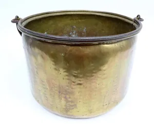 อาหารปลอดภัยโบราณบริสุทธิ์ทำอาหาร Handi หม้อที่มีคุณภาพสูงขายทองเหลืองหม้อทำอาหารสำหรับบ้านห้องครัวโรงแรมการใช้งานในขายส่ง - Product Image 6