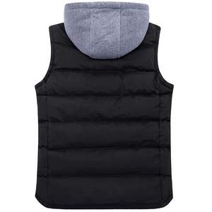 Premium de haute qualité hommes gilet veste sans manches logo personnalisé impression vêtements d'hiver hommes veste fermeture éclair bulle bouffant gilet - Product Image 2