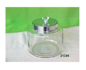 Frasco de caramelo de vidrio puro decorativo de mayor tendencia de calidad garantizada con tapa de metal - Product Image 1