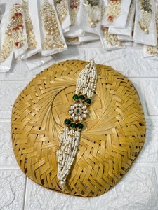 <b>Beads</b> and Kundan Bracelets Wedding Favors Women's Mehndi Sangeet Party Gifts Baraat Swagat Gifts Bridesmaid Favors - Product Image 2