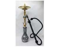 Chichas Farida, chichas égyptiennes de luxe |   Mini chicha artisanale en laiton avec finition laquée et décoration en nacre véritable 75cm 1