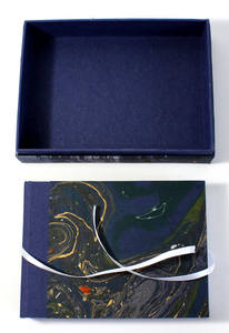 Factory Custom High Quality Handmade Recycled Marble Paper Hard Cover Packed In A <b>Matching</b> <b>Box</b> Classical Photo Album - Product Image 3