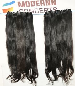 Vente en gros d'extensions de cheveux humains indiens alignés sur les cuticules vierges brutes 100% non transformées Temple naturel droit lâche profonde Super Wave - Product Image 3