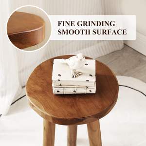 Table basse ronde en bois ou table d'appoint de lit pour gagner de la place dans le salon Collection de meubles exclusive disponible - Product Image 5