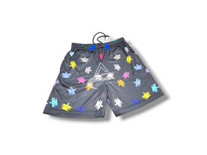 Short de gymnastique jogging taille moyenne en maille pour homme, short de bain personnalisé avec poches tissées - Product Image 2