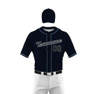 Uniformes de Béisbol Transpirables con el Mejor Diseño Personalizado, 100% Poliéster, Impresión por Sublimación, Precio Económico, Pedido Mínimo de 50 Conjuntos - Product Image 5