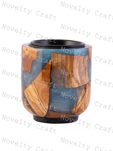 Quemador de incienso árabe de nuevo diseño para Bukhoor Mabkhar de madera con arte islámico a la venta quemador de madera para regalo de boda - Product Image 4