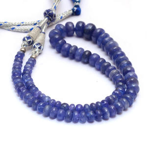 Tanzanite Gemstone 6mm-12mm Lisse Rondelle Perlé Collier Tanzanite Collier Naturel Tanzanite Pierres Précieuses Pour Bijoux - Product Image 5