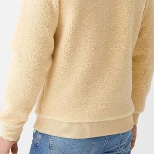 Sudadera con capucha de lana Sherpa para hombre de alta calidad totalmente hecha a medida para invierno tejido de punto sólido cuello con capucha pulóver ropa informal - Product Image 2