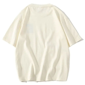 เสื้อยืดผ้าฝ้าย100% ขนาดใหญ่สำหรับผู้ชายทำจากผ้าฝ้ายขนาดใหญ่พิมพ์ลายโลโก้ได้ตามต้องการ2025 - Product Image 2