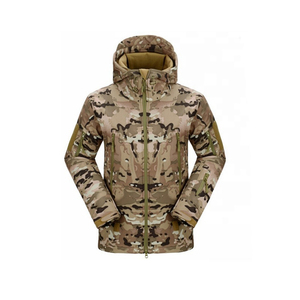 Veste de chasse imperméable de haute qualité pour homme avec capuche camouflage, nouveau design, combinaisons de tir en polyester pour une utilisation en extérieur - Product Image 2