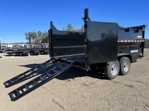 Remolque multifuncional de volteo 7x14 con caja de cambios y bomba, laterales de 4 pies, GVWR 9990, ejes de 7200 lb - Product Image 4