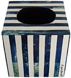 Caja de pañuelos con incrustaciones de hueso, artesanía tradicional, caja de pañuelos con incrustaciones de hueso, decoración moderna para el hogar, caja de pañuelos con incrustaciones de hueso, decoración elegante para mesa - Product Image 4