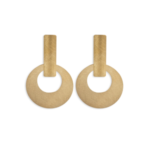 CUCOCUCA YXQ E275 Orecchini a perno/goccia in acciaio inossidabile placcato oro, design semplice ed elegante per l'uso quotidiano, spedizione UE in 48 ore - Product Image 1