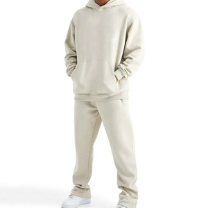 Conjunto deportivo de hombre, sudadera con capucha y pantalones de forro polar para invierno, estilo urbano, informal, deportivo, a la moda, OEM, venta al por mayor - Product Image 1
