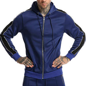 Sweat-shirt à capuche zippé pour homme, veste décontractée de sport pour l'extérieur, jogging, vêtements d'extérieur - Product Image 1