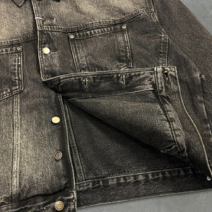 Chaqueta de mezclilla desgastada lavada para mujer con agua tejida de otoño, abrigo pequeño con cuello levantado, chaqueta de mezclilla Unisex - Product Image 6