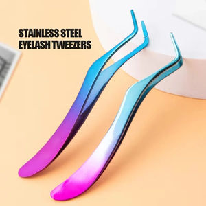 Pinzas Cosméticas de Acero Inoxidable de Alta Precisión, Herramienta Profesional para Injerto de Pestañas Postizas, Antiestáticas y Duraderas - Product Image 4
