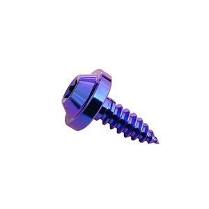 Tornillo Autorroscante de Titanio con Rosca Fina M4, Sistema de Medición Métrico y en Pulgadas - Product Image 1