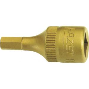 Hazet 1/4'' Screwdriver <b>Socket</b> Hexagonal Square with Tin Coating - Product Image 1