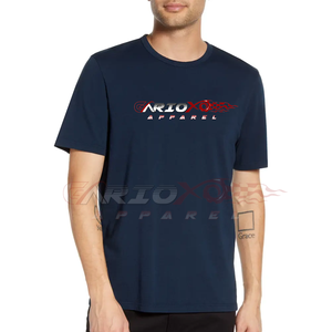 Vente en gros T-shirts de haute qualité pour hommes avec impression de logo personnalisé T-shirts simples pour une tenue décontractée régulière - Product Image 1