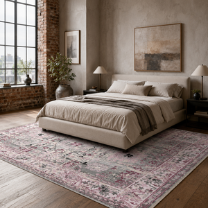 <b>Rug</b> Weavers RW7156 Nomad Blush <b>Tribal</b> Washable <b>Rug</b> Dropshipping Wholesale Washable Chenille 10 Sizes - Product Image 3