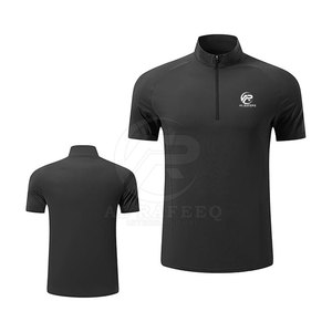 Personnalisé Votre Propre Logo Hommes Quart Zip Chemises À Séchage Rapide Manches Courtes Hommes Quart Zip Chemises - Product Image 1