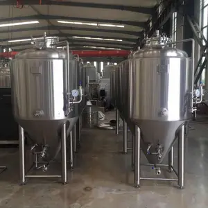 Venta caliente 300l equipo de elaboración de cerveza casera y fermentador usado pequeña empresa