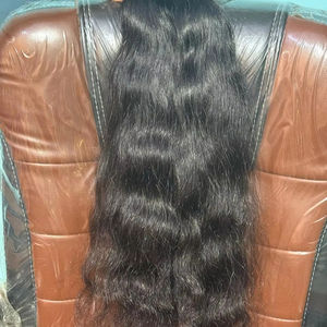 Extensions de cheveux indiens vierges non traités de qualité supérieure, 100 % cheveux humains Remy, cuticules alignées, bruts, approvisionnement direct en gros Inde - Product Image 1