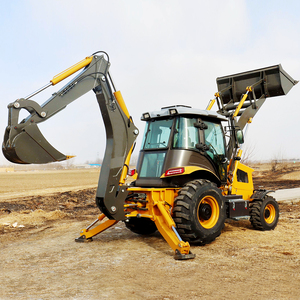 Earth-moving Machinery <strong>Backhoe</strong> Front End <strong>Loader</strong> 4x4 Wheel <strong>Loader</strong> With Stump Grinder <strong>Bucket</strong> and Teeth 4in1 <strong>Bucket</strong> - Product Image 5