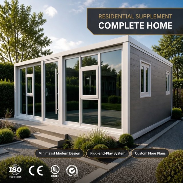 Jiaken DIY Friendly Prefab Tiny Home Folding Container House Modular Granny Flat for DIY Setup / No Welding