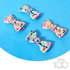 Disney 100 Lazos para Bebé con Clip - Paquete de 4 Originales con Licencia H.E.R. Accesorios Tela suave ideal para bebés recién nacidos. - Product Image 3