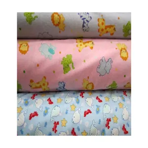 Set di biancheria da letto per coperte di flanella di migliore qualità tessuto di flanella di cotone 100% per panno per bambini a prezzo all'ingrosso