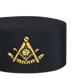 Gorro de la Corona del Rito Escocés de 32 Grados, Alas hacia Arriba, Rojo y Amarillo, MOQ Bajo, Servicio OEM, Gorras de Regalia Masónica - Product Image 6